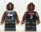 LEGO nba010 NBA Allen Iverson, Philadelphia 76ers #3 (Black Uniform)
